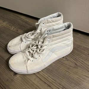 High top white vans